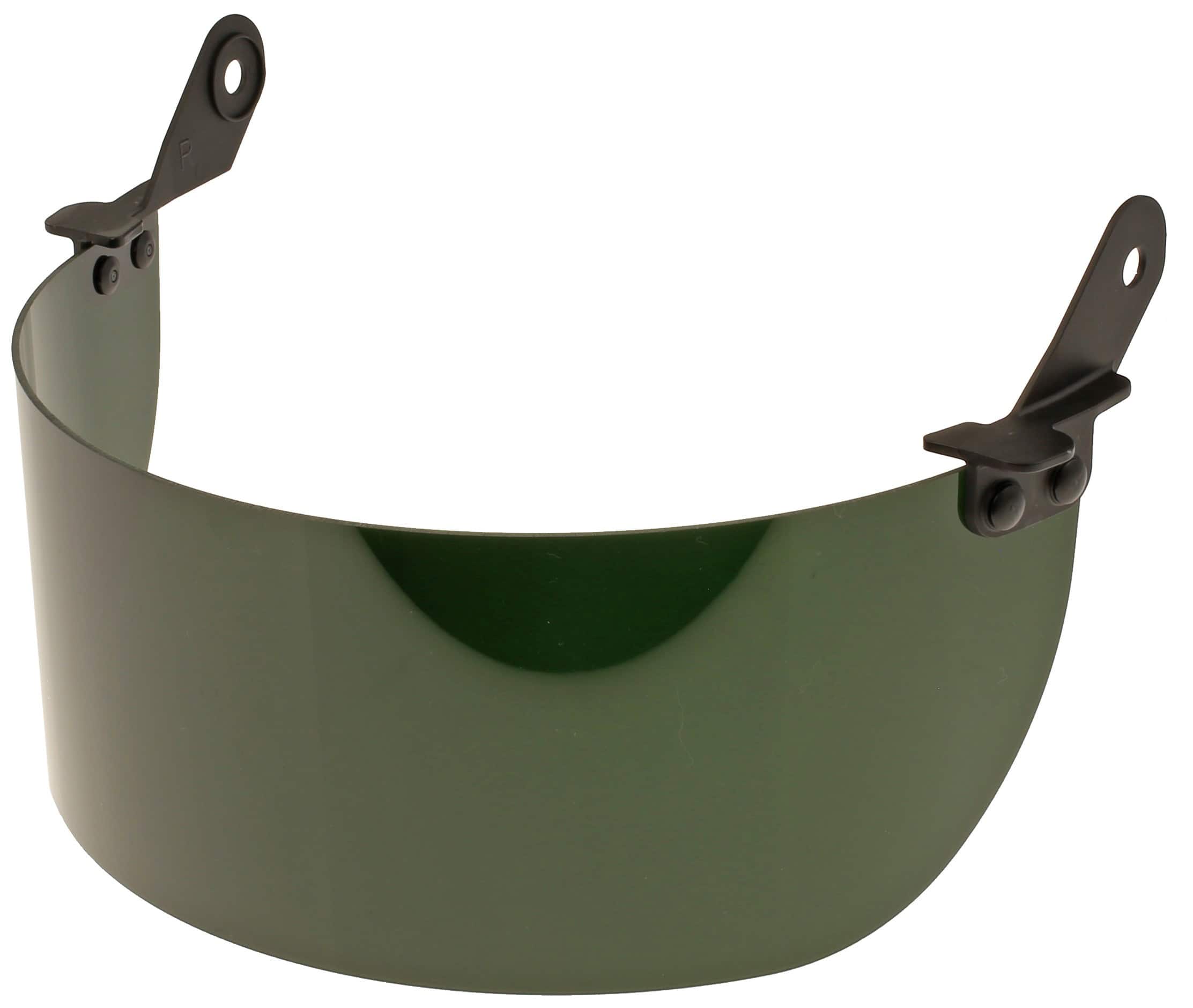 Item # 2030020, Gas Cutting & Welding Outer Face Shield Attachment, Model QVGS5-4, Shade 5 Green