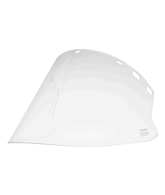 Clear Face Shield Windows Cylindrical (Single Curve)