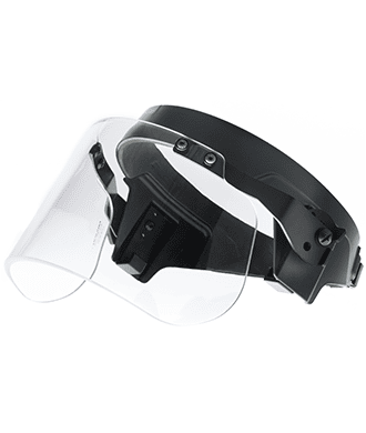 Face Shields for Ballistic Combat Helmets