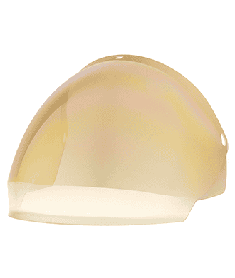 Gold Hard Coated Face Shield Window Gold Hard Coated Face Shield Window