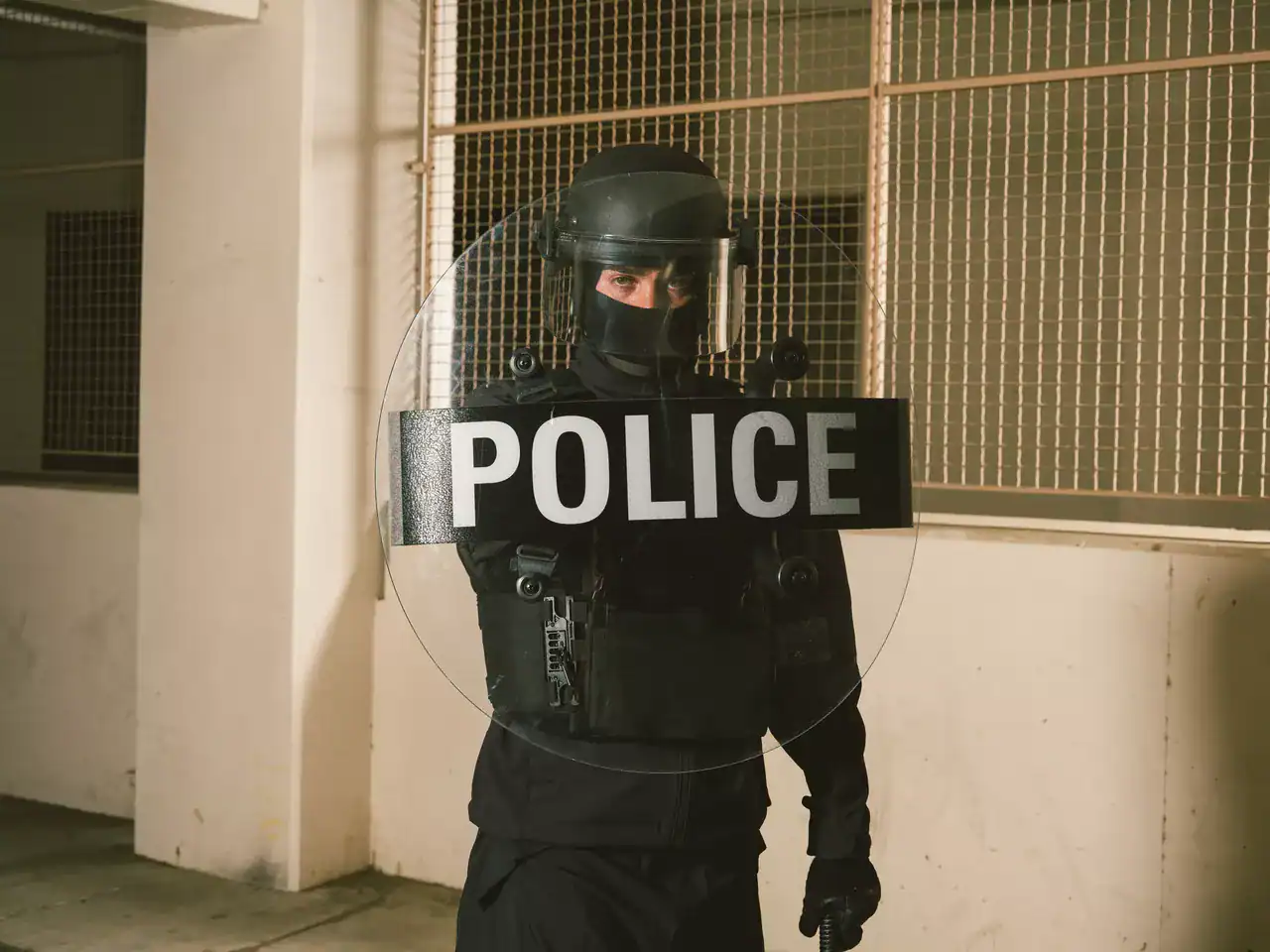 Paulson tactical face shields with different lens thickness options
