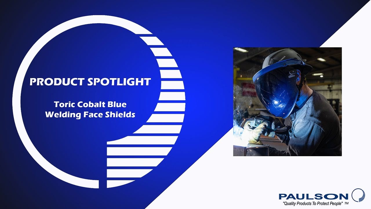 Video Thumbnail for Toric Cobalt Blue Welding Face Shields